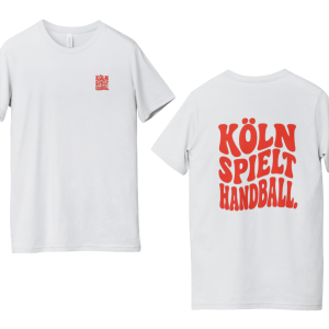 Köln spielt Handball. T-Shirt off-white